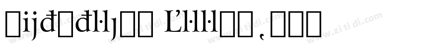 Bitstream Arrus字体转换